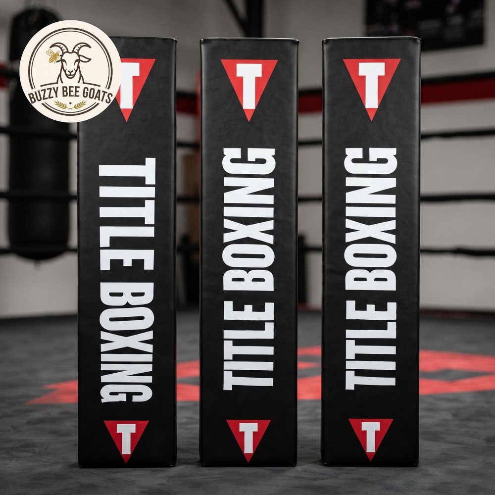 TITLE Boxing Pro Corner Cushions Set of 4 V3P Ring Post Pads Protective Gym Gear